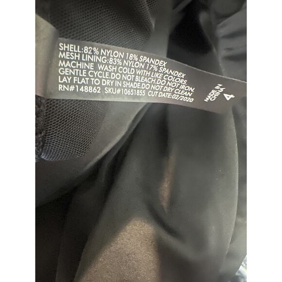 Torrid Wireless Short Asymmetrical Swim Dress with Brief Black Plus Size 4X 4 - Picture 7 of 11